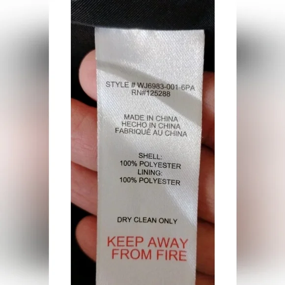 Jason Wu Black Metallic Tweed Double Breasted Blazer Women's Size S - Picture 6 of 6